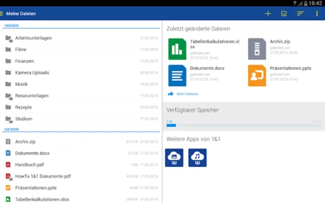 1&1 Dokumente android App screenshot 6